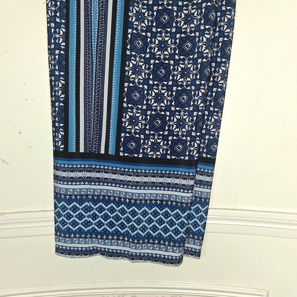 Blue Patterned Pants - Picture 3 of 3